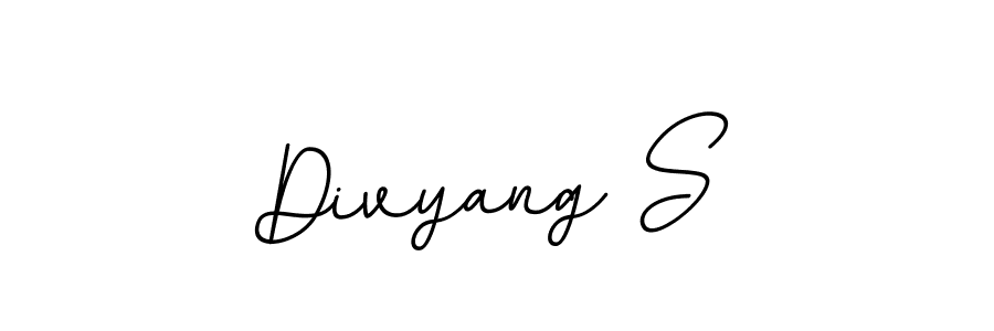 Divyang S stylish signature style. Best Handwritten Sign (BallpointsItalic-DORy9) for my name. Handwritten Signature Collection Ideas for my name Divyang S. Divyang S signature style 11 images and pictures png