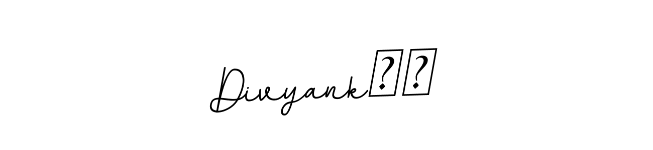 Divyank❣️ stylish signature style. Best Handwritten Sign (BallpointsItalic-DORy9) for my name. Handwritten Signature Collection Ideas for my name Divyank❣️. Divyank❣️ signature style 11 images and pictures png