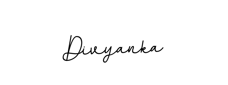 Create a beautiful signature design for name Divyanka. With this signature (BallpointsItalic-DORy9) fonts, you can make a handwritten signature for free. Divyanka signature style 11 images and pictures png