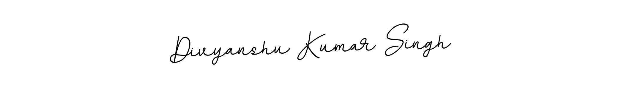 Make a beautiful signature design for name Divyanshu Kumar Singh. With this signature (BallpointsItalic-DORy9) style, you can create a handwritten signature for free. Divyanshu Kumar Singh signature style 11 images and pictures png