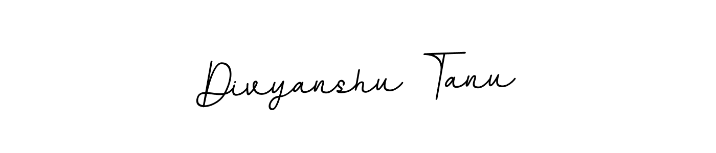 Use a signature maker to create a handwritten signature online. With this signature software, you can design (BallpointsItalic-DORy9) your own signature for name Divyanshu Tanu. Divyanshu Tanu signature style 11 images and pictures png