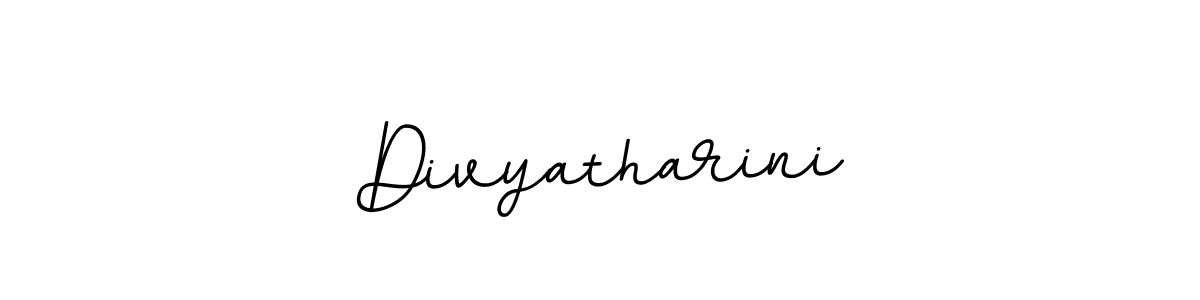 How to make Divyatharini name signature. Use BallpointsItalic-DORy9 style for creating short signs online. This is the latest handwritten sign. Divyatharini signature style 11 images and pictures png