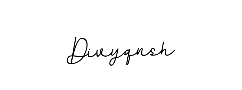 The best way (BallpointsItalic-DORy9) to make a short signature is to pick only two or three words in your name. The name Divyqnsh include a total of six letters. For converting this name. Divyqnsh signature style 11 images and pictures png
