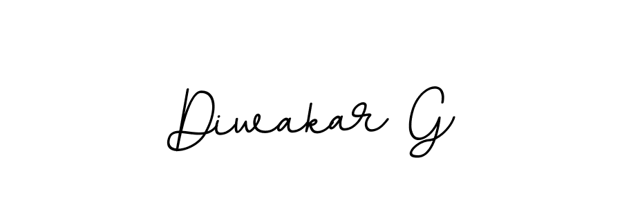 Make a beautiful signature design for name Diwakar G. With this signature (BallpointsItalic-DORy9) style, you can create a handwritten signature for free. Diwakar G signature style 11 images and pictures png