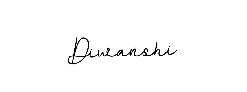 How to make Diwanshi name signature. Use BallpointsItalic-DORy9 style for creating short signs online. This is the latest handwritten sign. Diwanshi signature style 11 images and pictures png