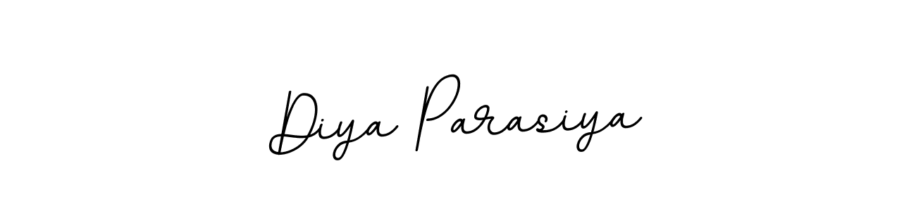 Create a beautiful signature design for name Diya Parasiya. With this signature (BallpointsItalic-DORy9) fonts, you can make a handwritten signature for free. Diya Parasiya signature style 11 images and pictures png