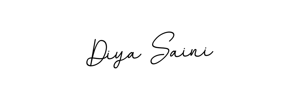 Make a beautiful signature design for name Diya Saini. With this signature (BallpointsItalic-DORy9) style, you can create a handwritten signature for free. Diya Saini signature style 11 images and pictures png