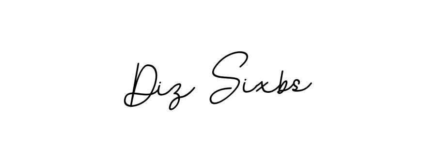 Use a signature maker to create a handwritten signature online. With this signature software, you can design (BallpointsItalic-DORy9) your own signature for name Diz Sixbs. Diz Sixbs signature style 11 images and pictures png