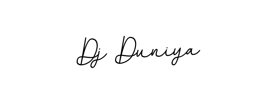It looks lik you need a new signature style for name Dj Duniya. Design unique handwritten (BallpointsItalic-DORy9) signature with our free signature maker in just a few clicks. Dj Duniya signature style 11 images and pictures png
