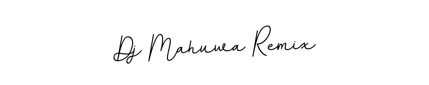 Create a beautiful signature design for name Dj Mahuwa Remix. With this signature (BallpointsItalic-DORy9) fonts, you can make a handwritten signature for free. Dj Mahuwa Remix signature style 11 images and pictures png