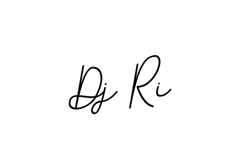 How to make Dj Ri name signature. Use BallpointsItalic-DORy9 style for creating short signs online. This is the latest handwritten sign. Dj Ri signature style 11 images and pictures png