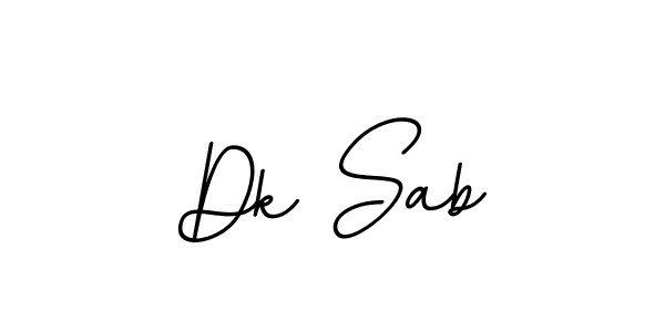 Make a beautiful signature design for name Dk Sab. With this signature (BallpointsItalic-DORy9) style, you can create a handwritten signature for free. Dk Sab signature style 11 images and pictures png
