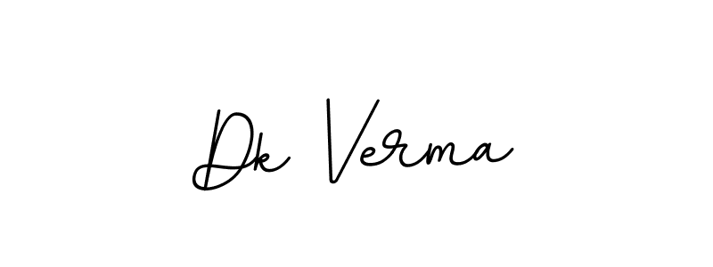 Make a beautiful signature design for name Dk Verma. With this signature (BallpointsItalic-DORy9) style, you can create a handwritten signature for free. Dk Verma signature style 11 images and pictures png