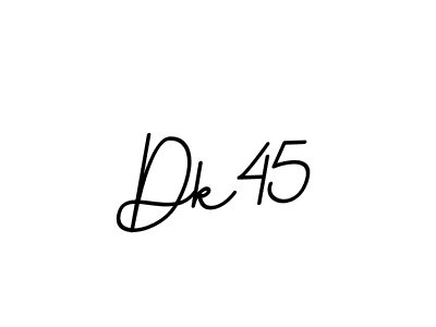 Use a signature maker to create a handwritten signature online. With this signature software, you can design (BallpointsItalic-DORy9) your own signature for name Dk45. Dk45 signature style 11 images and pictures png