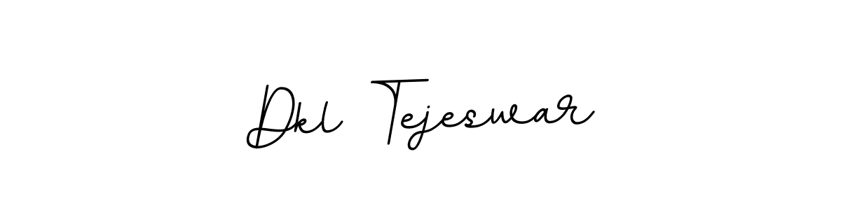 Create a beautiful signature design for name Dkl Tejeswar. With this signature (BallpointsItalic-DORy9) fonts, you can make a handwritten signature for free. Dkl Tejeswar signature style 11 images and pictures png