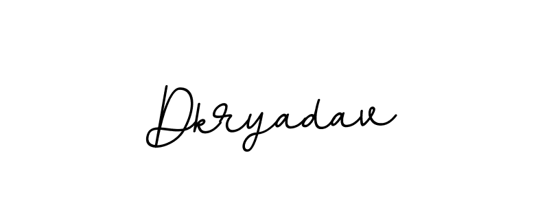 Make a beautiful signature design for name Dkryadav. With this signature (BallpointsItalic-DORy9) style, you can create a handwritten signature for free. Dkryadav signature style 11 images and pictures png