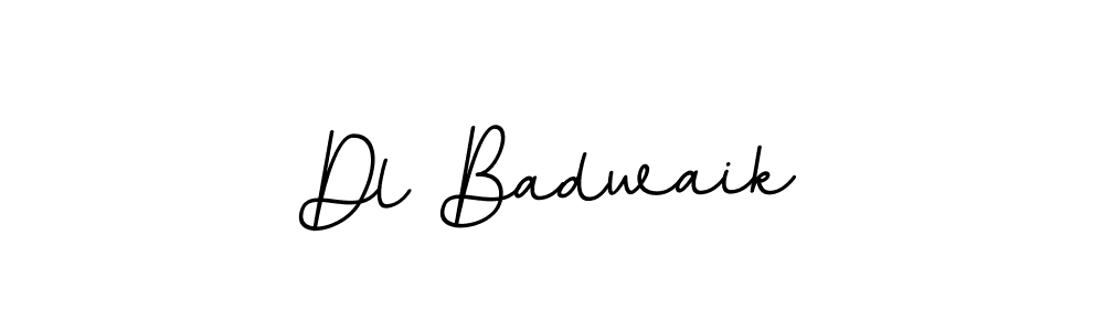 Use a signature maker to create a handwritten signature online. With this signature software, you can design (BallpointsItalic-DORy9) your own signature for name Dl Badwaik. Dl Badwaik signature style 11 images and pictures png