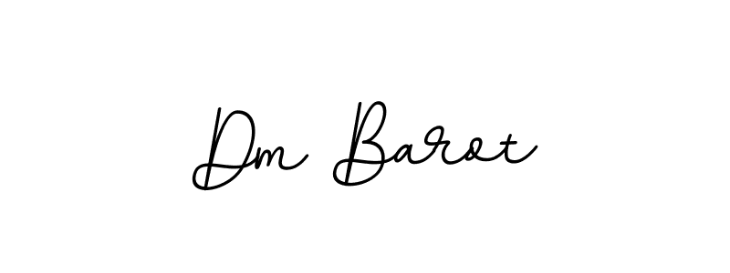 Create a beautiful signature design for name Dm Barot. With this signature (BallpointsItalic-DORy9) fonts, you can make a handwritten signature for free. Dm Barot signature style 11 images and pictures png
