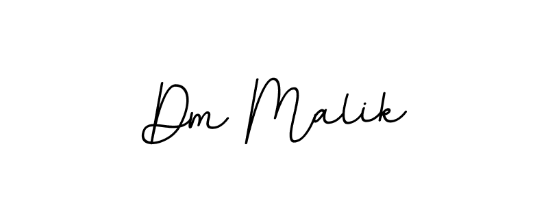 Make a beautiful signature design for name Dm Malik. With this signature (BallpointsItalic-DORy9) style, you can create a handwritten signature for free. Dm Malik signature style 11 images and pictures png