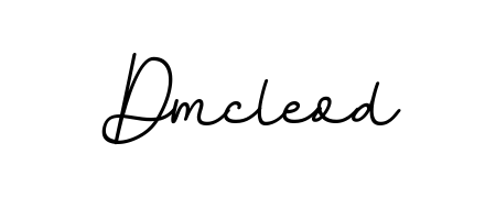 Design your own signature with our free online signature maker. With this signature software, you can create a handwritten (BallpointsItalic-DORy9) signature for name Dmcleod. Dmcleod signature style 11 images and pictures png