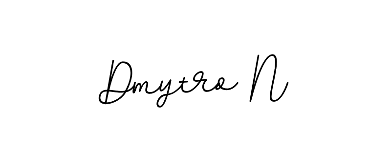 Create a beautiful signature design for name Dmytro N. With this signature (BallpointsItalic-DORy9) fonts, you can make a handwritten signature for free. Dmytro N signature style 11 images and pictures png