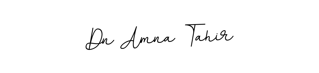 Create a beautiful signature design for name Dn Amna Tahir. With this signature (BallpointsItalic-DORy9) fonts, you can make a handwritten signature for free. Dn Amna Tahir signature style 11 images and pictures png