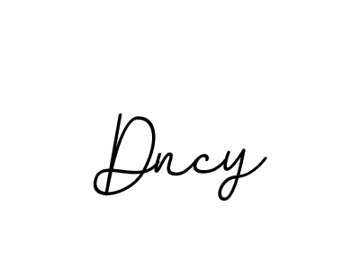 Create a beautiful signature design for name Dncy. With this signature (BallpointsItalic-DORy9) fonts, you can make a handwritten signature for free. Dncy signature style 11 images and pictures png