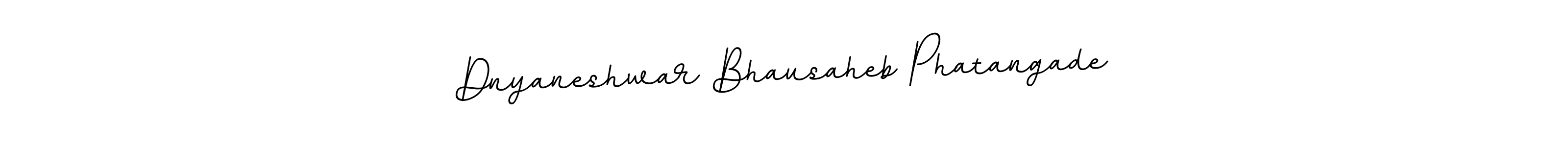 Design your own signature with our free online signature maker. With this signature software, you can create a handwritten (BallpointsItalic-DORy9) signature for name Dnyaneshwar Bhausaheb Phatangade. Dnyaneshwar Bhausaheb Phatangade signature style 11 images and pictures png