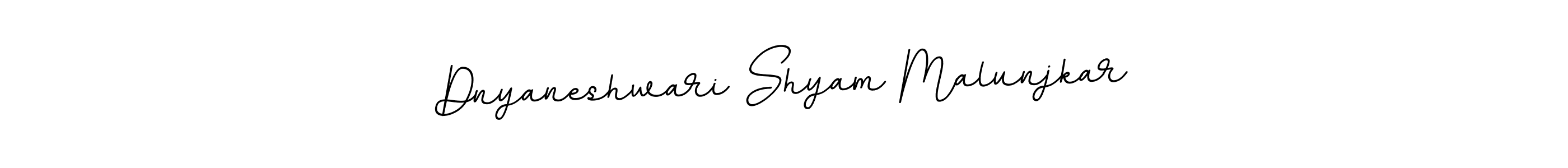 It looks lik you need a new signature style for name Dnyaneshwari Shyam Malunjkar. Design unique handwritten (BallpointsItalic-DORy9) signature with our free signature maker in just a few clicks. Dnyaneshwari Shyam Malunjkar signature style 11 images and pictures png