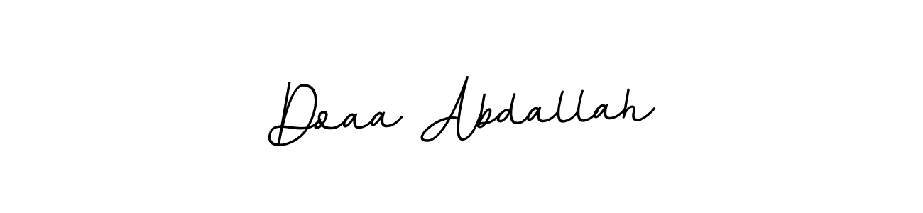 How to make Doaa Abdallah name signature. Use BallpointsItalic-DORy9 style for creating short signs online. This is the latest handwritten sign. Doaa Abdallah signature style 11 images and pictures png