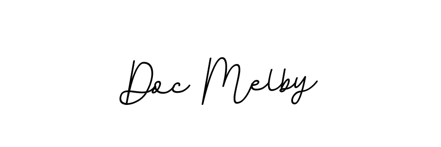 Create a beautiful signature design for name Doc Melby. With this signature (BallpointsItalic-DORy9) fonts, you can make a handwritten signature for free. Doc Melby signature style 11 images and pictures png
