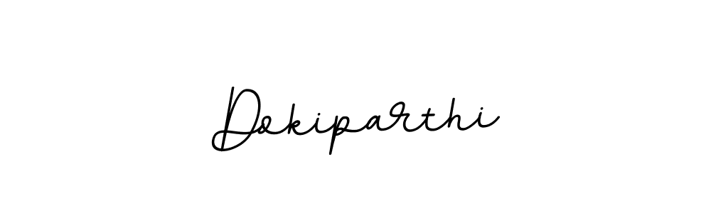 Use a signature maker to create a handwritten signature online. With this signature software, you can design (BallpointsItalic-DORy9) your own signature for name Dokiparthi. Dokiparthi signature style 11 images and pictures png