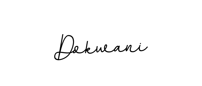 Create a beautiful signature design for name Dokwani. With this signature (BallpointsItalic-DORy9) fonts, you can make a handwritten signature for free. Dokwani signature style 11 images and pictures png