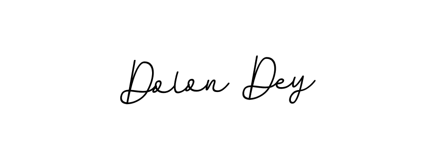 Design your own signature with our free online signature maker. With this signature software, you can create a handwritten (BallpointsItalic-DORy9) signature for name Dolon Dey. Dolon Dey signature style 11 images and pictures png