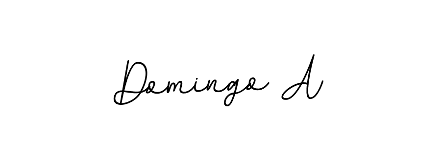 This is the best signature style for the Domingo A name. Also you like these signature font (BallpointsItalic-DORy9). Mix name signature. Domingo A signature style 11 images and pictures png