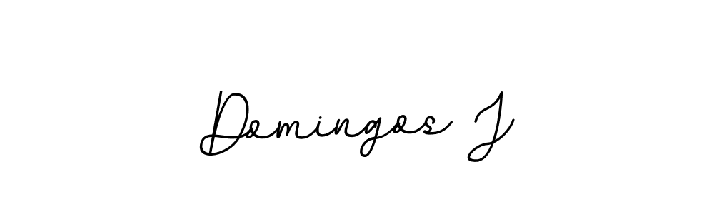 Use a signature maker to create a handwritten signature online. With this signature software, you can design (BallpointsItalic-DORy9) your own signature for name Domingos J. Domingos J signature style 11 images and pictures png