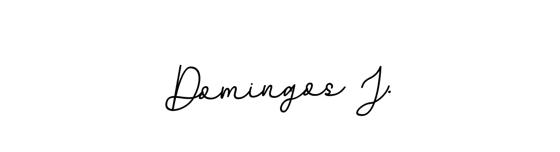 This is the best signature style for the Domingos J. name. Also you like these signature font (BallpointsItalic-DORy9). Mix name signature. Domingos J. signature style 11 images and pictures png