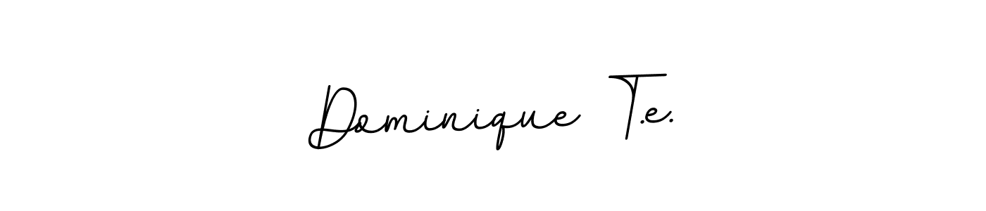 Also we have Dominique T.e. name is the best signature style. Create professional handwritten signature collection using BallpointsItalic-DORy9 autograph style. Dominique T.e. signature style 11 images and pictures png