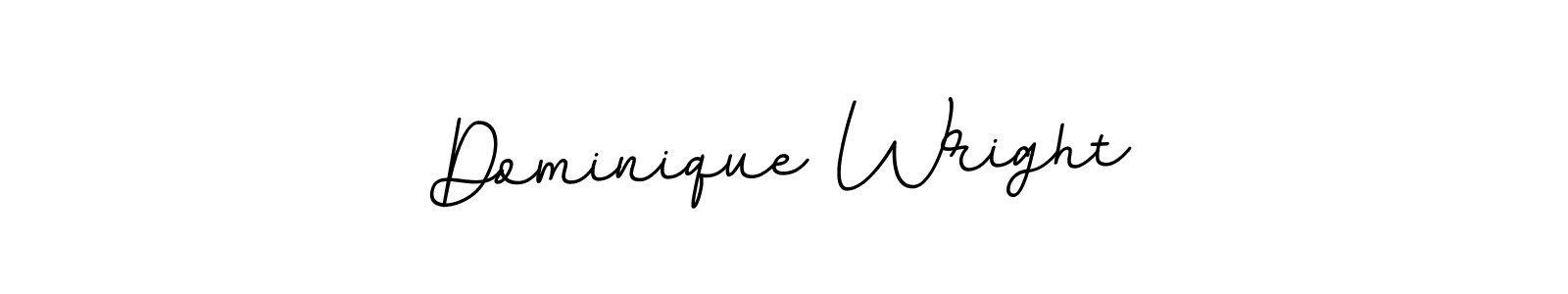 Use a signature maker to create a handwritten signature online. With this signature software, you can design (BallpointsItalic-DORy9) your own signature for name Dominique Wright. Dominique Wright signature style 11 images and pictures png