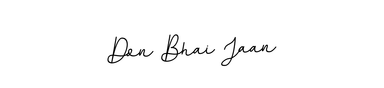 Make a beautiful signature design for name Don Bhai Jaan. With this signature (BallpointsItalic-DORy9) style, you can create a handwritten signature for free. Don Bhai Jaan signature style 11 images and pictures png