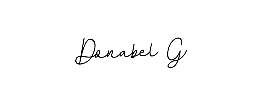 Use a signature maker to create a handwritten signature online. With this signature software, you can design (BallpointsItalic-DORy9) your own signature for name Donabel G. Donabel G signature style 11 images and pictures png