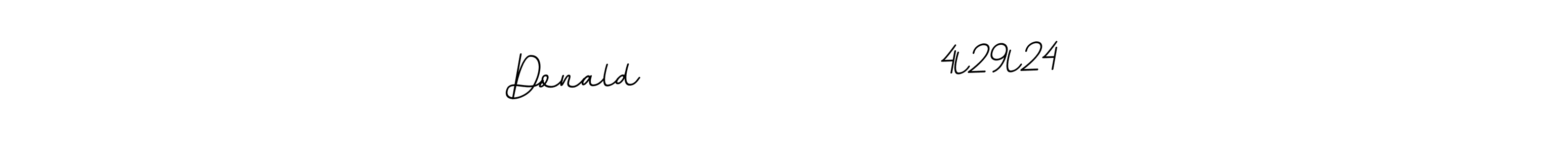 Create a beautiful signature design for name Donald                  4l29l24. With this signature (BallpointsItalic-DORy9) fonts, you can make a handwritten signature for free. Donald                  4l29l24 signature style 11 images and pictures png