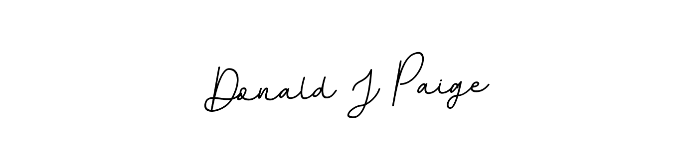 Use a signature maker to create a handwritten signature online. With this signature software, you can design (BallpointsItalic-DORy9) your own signature for name Donald J Paige. Donald J Paige signature style 11 images and pictures png