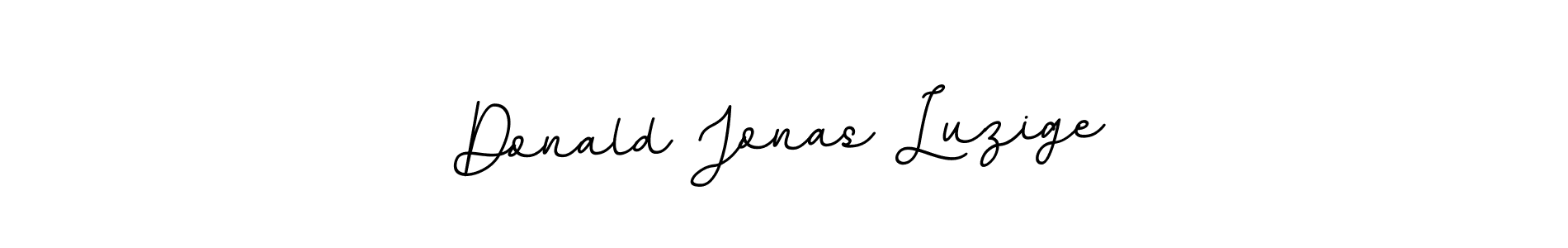 How to make Donald Jonas Luzige name signature. Use BallpointsItalic-DORy9 style for creating short signs online. This is the latest handwritten sign. Donald Jonas Luzige signature style 11 images and pictures png