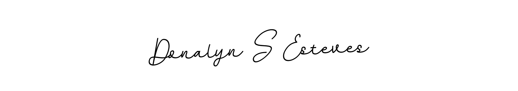 Make a beautiful signature design for name Donalyn S Esteves. With this signature (BallpointsItalic-DORy9) style, you can create a handwritten signature for free. Donalyn S Esteves signature style 11 images and pictures png
