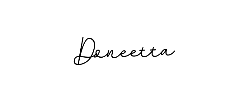 Create a beautiful signature design for name Doneetta. With this signature (BallpointsItalic-DORy9) fonts, you can make a handwritten signature for free. Doneetta signature style 11 images and pictures png