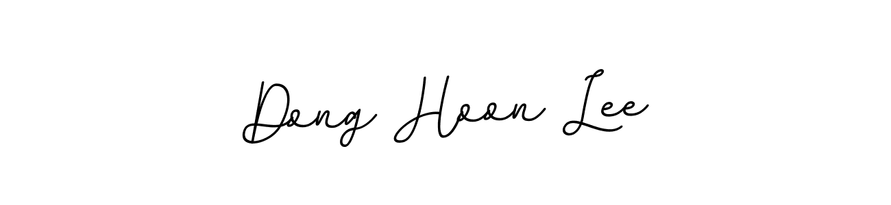 Create a beautiful signature design for name Dong Hoon Lee. With this signature (BallpointsItalic-DORy9) fonts, you can make a handwritten signature for free. Dong Hoon Lee signature style 11 images and pictures png