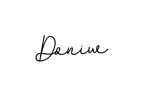 Doniw stylish signature style. Best Handwritten Sign (BallpointsItalic-DORy9) for my name. Handwritten Signature Collection Ideas for my name Doniw. Doniw signature style 11 images and pictures png