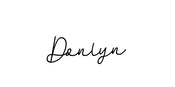 Use a signature maker to create a handwritten signature online. With this signature software, you can design (BallpointsItalic-DORy9) your own signature for name Donlyn. Donlyn signature style 11 images and pictures png