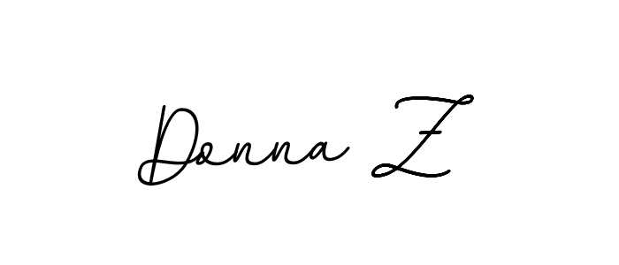 Donna Z stylish signature style. Best Handwritten Sign (BallpointsItalic-DORy9) for my name. Handwritten Signature Collection Ideas for my name Donna Z. Donna Z signature style 11 images and pictures png